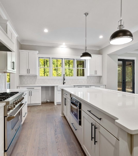 Spotless kitchen in Accokeek, MD with gleaming countertops and organized cabinets