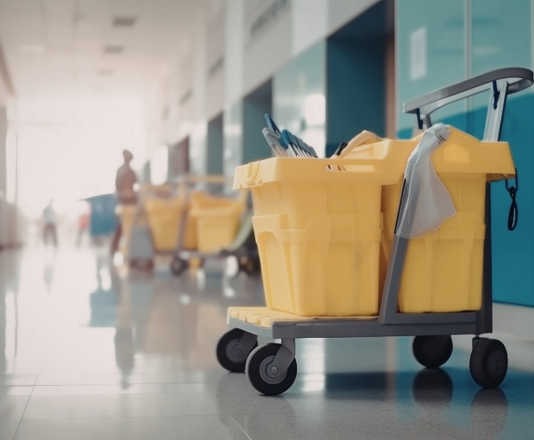 Clean and organized office space in Arlington after professional commercial cleaning