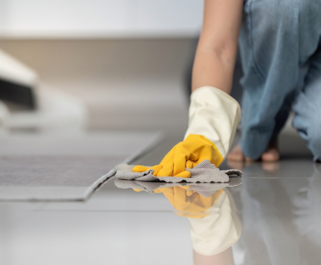 Deep cleaning checklist for homeowners in Accokeek, MD with cleaning supplies and fresh home